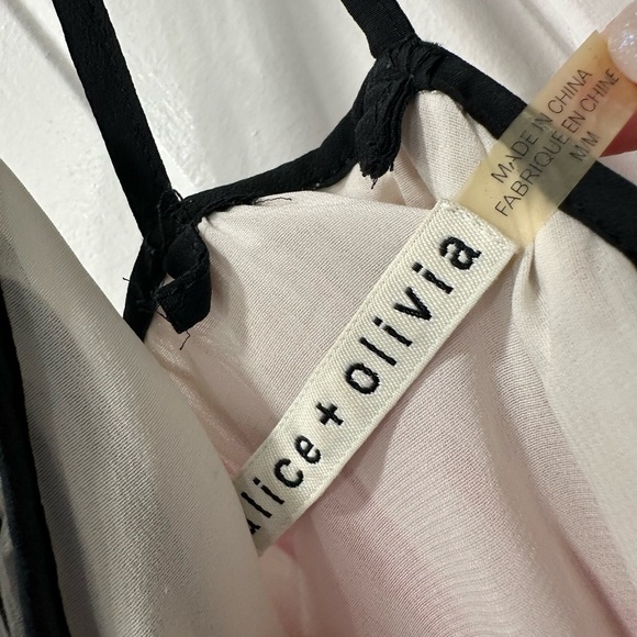 Alice + Olivia Multicolor Striped Silk Dress - Picture 7 of 8